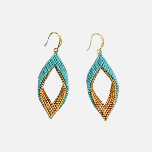 Bluu Twist Woven Earrings