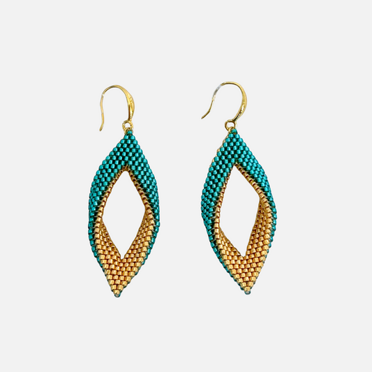 Baharini Twist Woven Earrings
