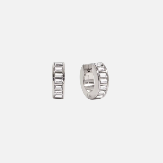 Sol Mini Silver Earrings