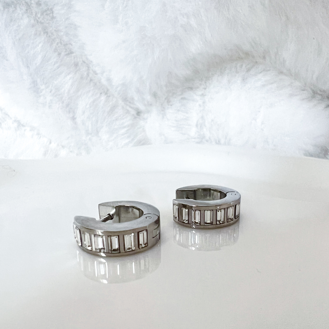Sol Mini Silver Earrings
