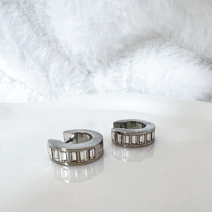 Sol Mini Silver Earrings
