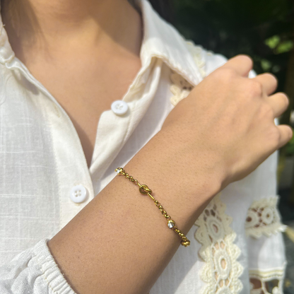 Crystal Knot Bracelet