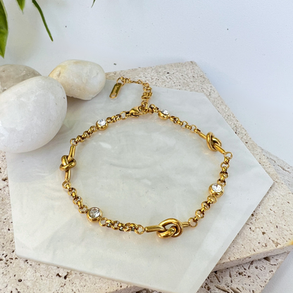 Crystal Knot Bracelet
