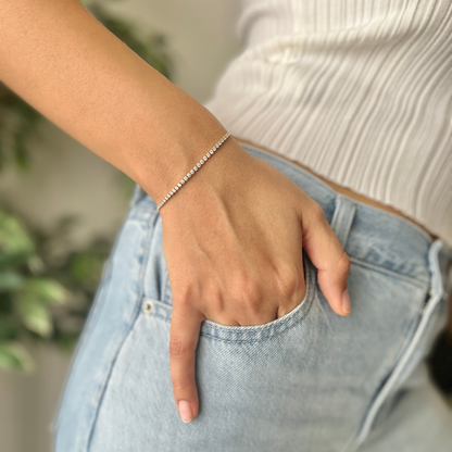 Tennis Bracelet (Dainty Gold)