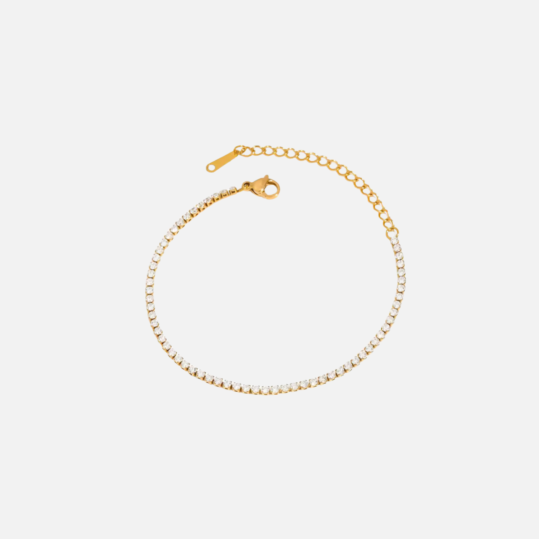 Tennis Bracelet (Dainty Gold)