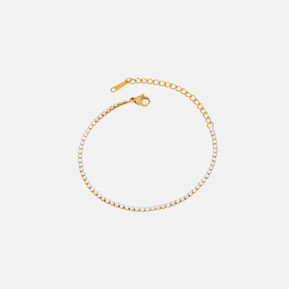 Tennis Bracelet (Dainty Gold)