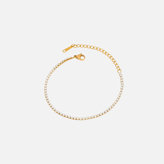 Tennis Bracelet (Dainty Gold)