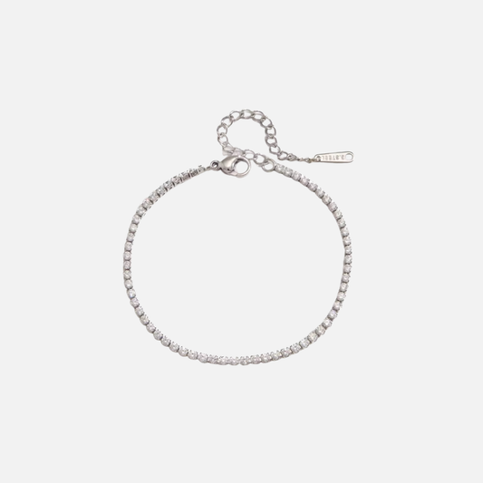 Tennis Bracelet (Dainty Silver)