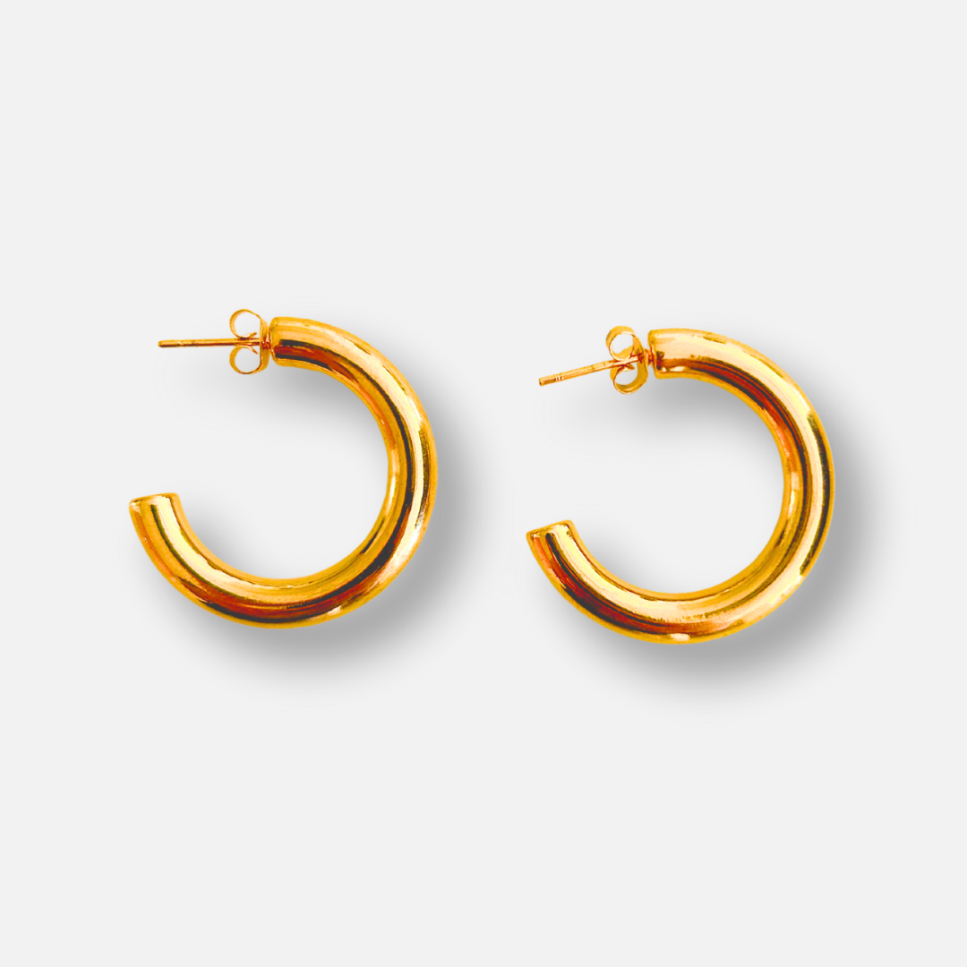 Gold Half Hoop Earrings