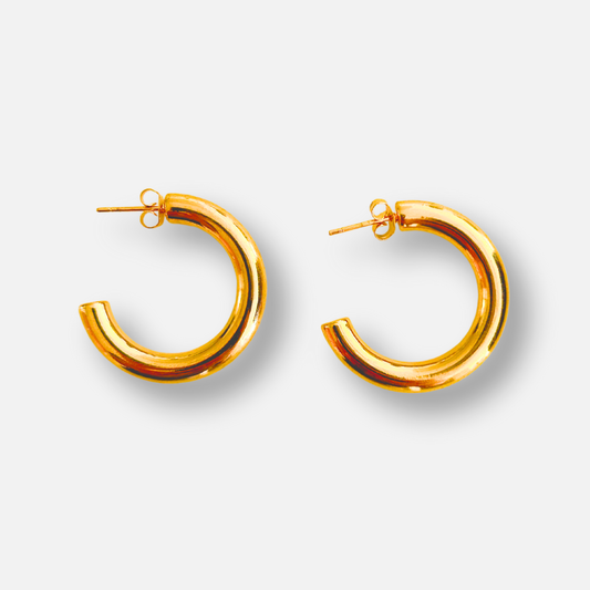 Gold Half Hoop Earrings