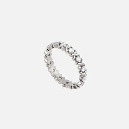 Cross Band Ring (Silver)