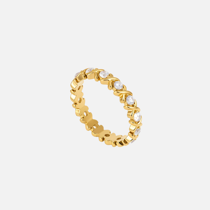 Cross Band Ring (Gold)