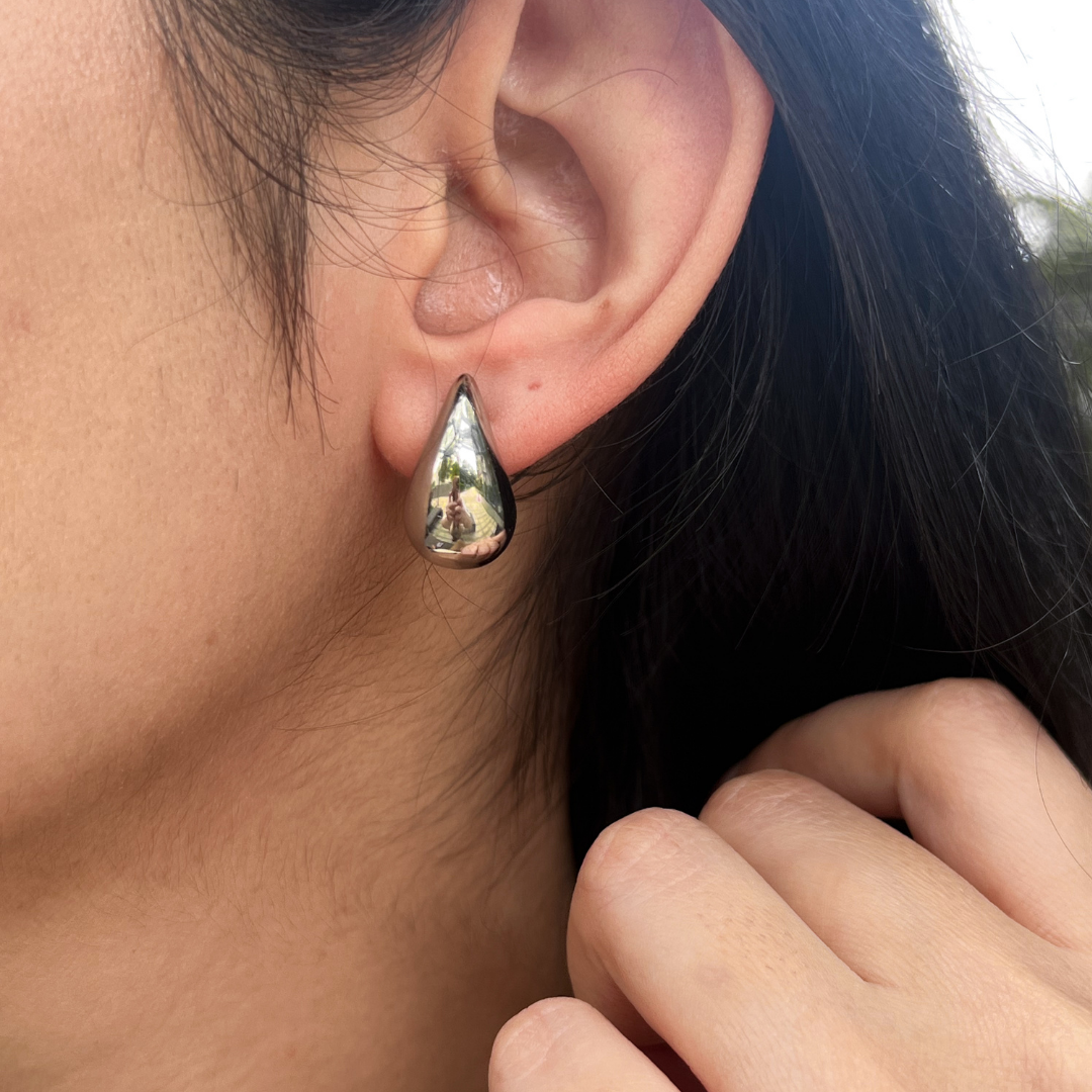 Silver Mini Drop Earrings