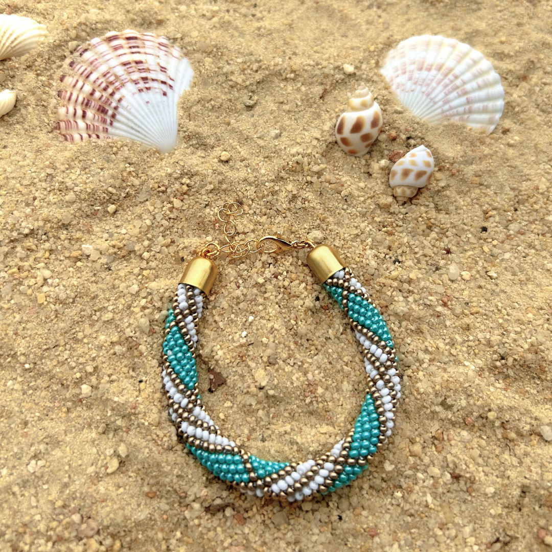 Woven Bracelet Aqua Mini