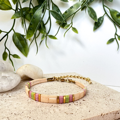 Beaded Bracelet Safari Bloom