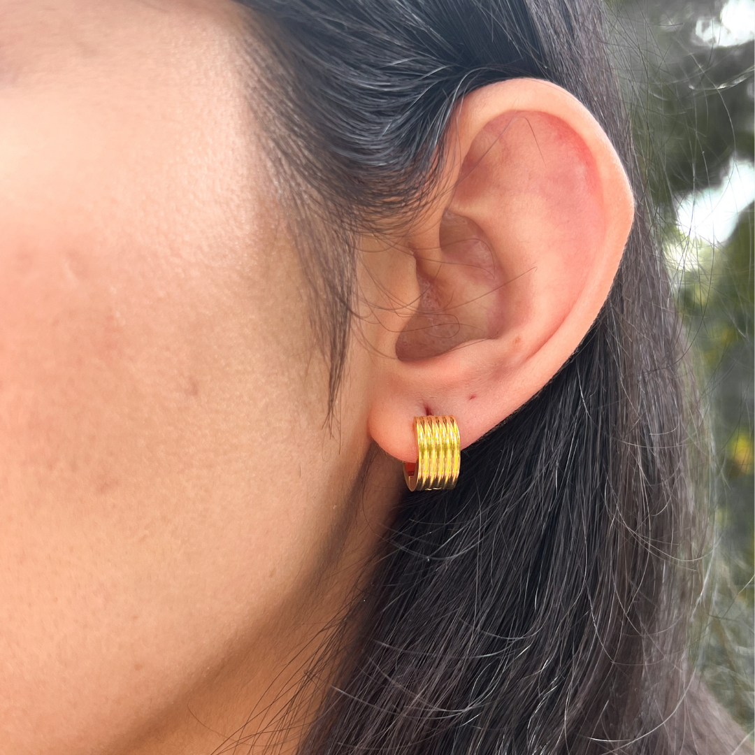 Gold Huggie Earrings