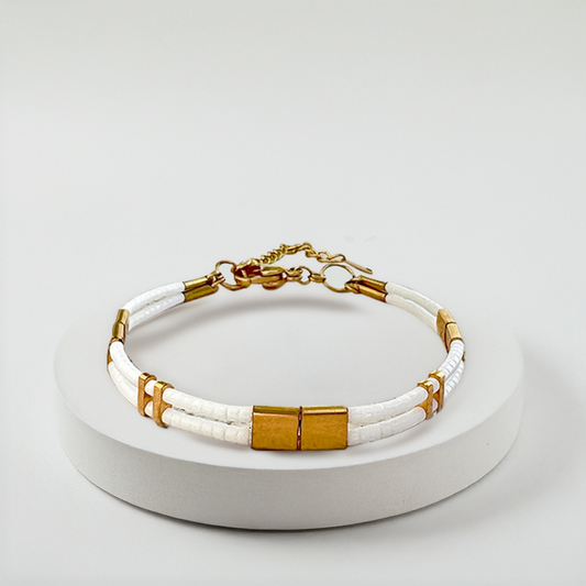 Beaded Bracelet Pembe