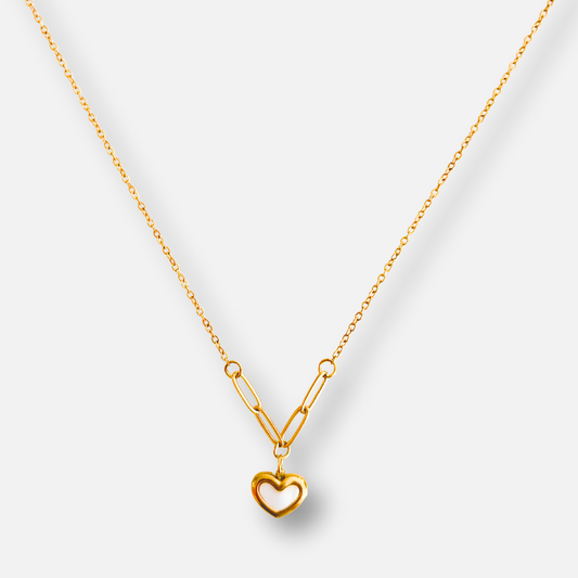 White Hearts Necklace