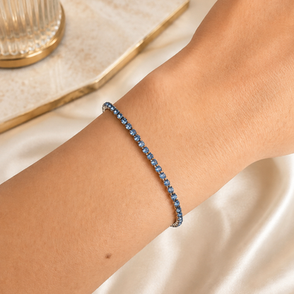 Azure Tennis Bracelet