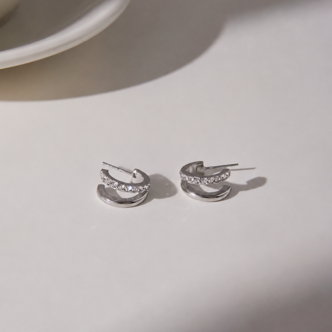 Arc Stud Earrings