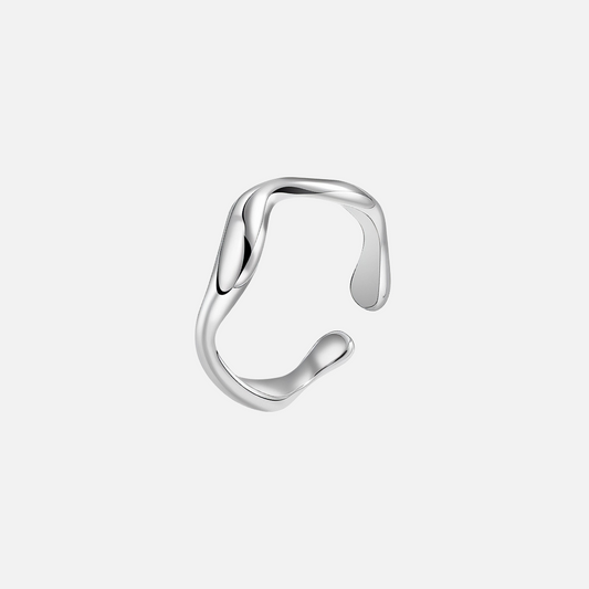 Silver Wavy Ring