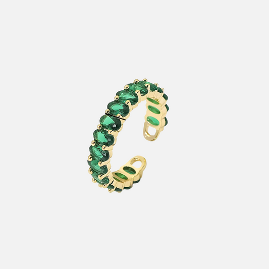 Green Crystal Ring