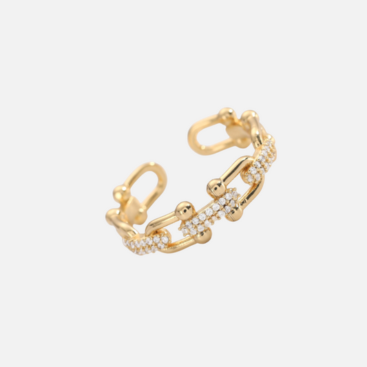 Crystal Chain Ring