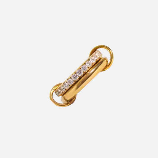 Crystal Chain Link Ring