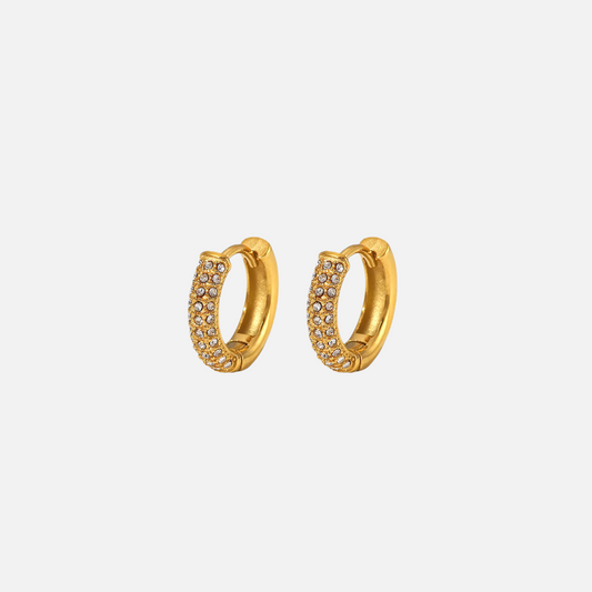 Crystal Huggie Earrings