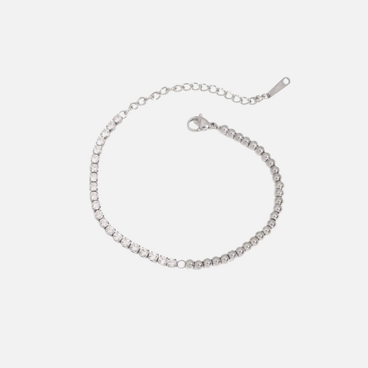 Tennis Ball Bracelet (Silver)