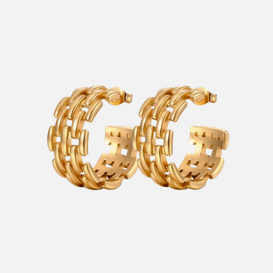 Chain Hoop Earrings