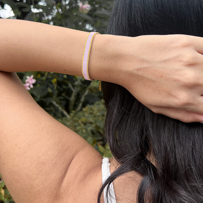 Beaded Bracelet Lilac Serengeti