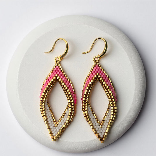 Beaded Pendo Twist Earrings