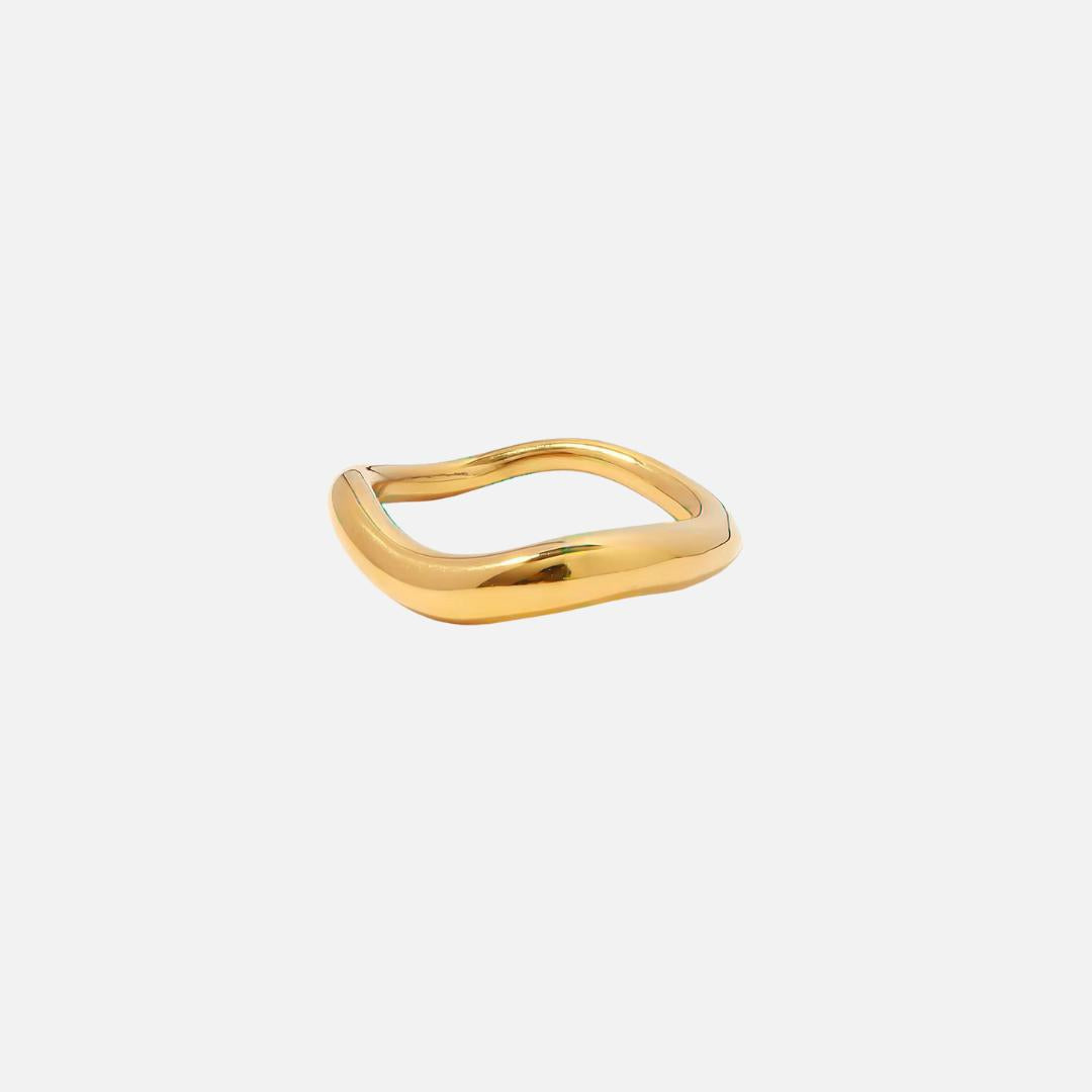 Gold Wavy Ring